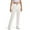 F-255White, variant on ZHOGXU Big Kids Girls Formal Pants Elastic Waist Wide Leg Straight Fit Solid Color Fashion Comfortable Trousers For Daily Wear Black 3-4 Years