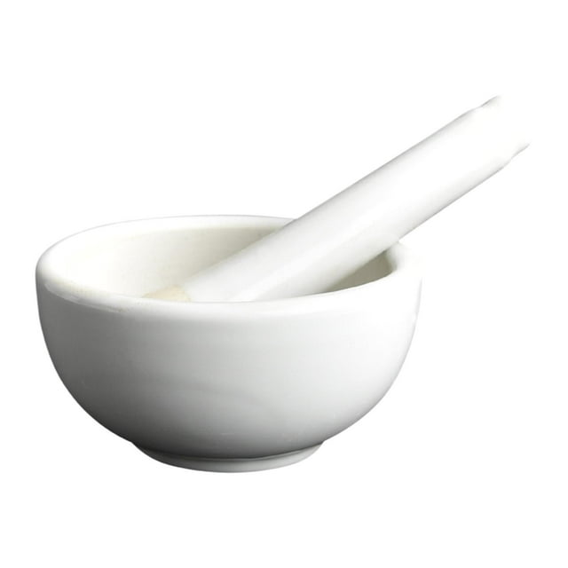 Lipstore Mortar and Pestle Set DIY Reusable Mixing Premium Handheld Porcelain Ceramic