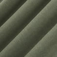 thumbnail image 4 of Sun Zero Treviso Linen Blend Magnetic Closure 100% Blackout Back Tab/Rod Pocket Curtain Panel, 40"W x 84"L, Moss Green, 4 of 10