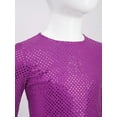 thumbnail image 5 of iiniim Kids Girls Asymmetrical Liturgical Praise Dance Sequins Worship Tunic Celebration of Spirit Dress Purple 10, 5 of 7