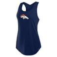 thumbnail image 2 of Women's Fanatics Navy Denver Broncos Iron Fan Tank Top, 2 of 5