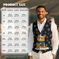 thumbnail image 7 of Yuyamidu Cat Suit Vests for Men Size XL Christmas Casual Formal Dress Vest Snowflake Business Slim Fit Waistcoat Vest with 3 Real Pockets for Suits Tuxedo, 7 of 7