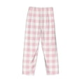 thumbnail image 5 of Haiem Pink Checkboard Men's Pajama Pants Ultra Lightweight Pjs Bottoms Sleepwear Bottom Pants with Pocket Drawstring-Large, 5 of 9