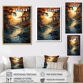 thumbnail image 4 of Designart "Serene Papercut Captured Sunrise" Landscape & Nature Wall Art Print, 4 of 5