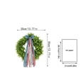 thumbnail image 5 of 14 Inch Independence Day Wreath Decoration, 250th Anniversary Soft Flexible Rubber Patriotic Wreath for Front Door and Holiday Display,July 4th Decorations, 5 of 7
