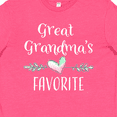 thumbnail image 4 of Inktastic Great Grandmas Favorite- Heart Great Grandchild Youth T-Shirt, 4 of 5