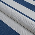 thumbnail image 5 of Couristan Afuera Yacht Club 5'3" x 7'6" Midnight Blue and Ivory Stripe Outdoor Rectangle Rug, 5 of 10