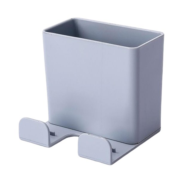Soportes de control remoto Caja de almacenamiento de montaje en pared, para oficina Escuela Hogar Control remoto Teléfono Soporte de almacenamiento de gris Baoblaze Soporte para teléfono montado en la pared