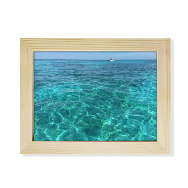 El agua del océano la ciencia naturaleza foto Escritorio de madera Arte Pintura 6x8 pulgadas marco de foto foto