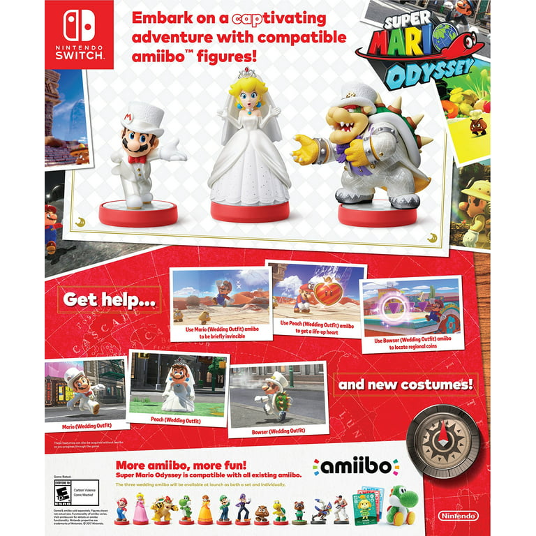Mario (Wedding outfit) amiibo - Super Mario Odyssey (Nintendo Wii U/Nintendo  3DS/Nintendo Switch) : : PC & Video Games