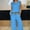 Light Blue, variant on Women New Solid Color Linen Cotton Sleeveless Top and Wide Leg Pants Set Button Zipper Elastic Waist Two Piece Coordinates Comfortable Outfit Gray XL