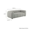 thumbnail image 3 of Modway Liana Upholstered Fabric Loveseat in Pewter, 3 of 9