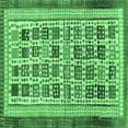 thumbnail image 1 of Ahgly Company Indoor Square Abstract Emerald Green Modern Area Rugs, 8' Square, 1 of 4