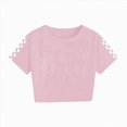 thumbnail image 5 of Kaprioy Kids Summer Sport T-Shirt and Shorts Set Plaid Print Clothing Sets Tracksuit, 5 of 6