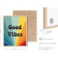 thumbnail image 3 of HAUS AND HUES Dope Posters Good Vibes Wall Decor - Good Vibes Only Wall Decor and Retro Posters | Good Vibes Only Wall Art and Retro Posters for Room Aesthetic Hippie Posters BEIGE FRAMED 12" x 16", 3 of 5