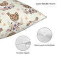 thumbnail image 3 of Wukai Flower Chicken Premium Polyester Fleece Pillow Covers with Hidden Zipper Closure,Luxuriously Soft and Durable-12"x12", 3 of 7
