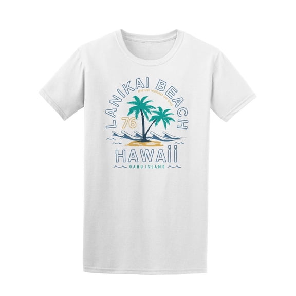 Lanikai Beach 76 Hawaii Tee Men's -Image by Shutterstock