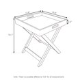 thumbnail image 5 of Furinno Rolland Folding Tray Side Table, Grey, 5 of 6