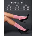 thumbnail image 7 of Hugh Ugoli Women's Lightweight Soft Thin Bamboo Crew Dress Socks Business Casual, 3 Pairs, Fuchsia/White/Pink, Shoe Size: 9-12, 7 of 7