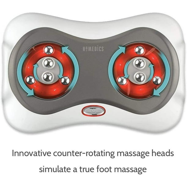 HoMedics Shiatsu Deluxe Foot Massager With Heat, Therapeutic Kneading