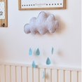 thumbnail image 2 of Stuffed Toys 33x18cm with Raindrops 3D Cloud Wall Decoration for Kids Room Tent Hanging Gifts Pendant Photograph Props heqiyong LED, 2 of 2
