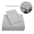 thumbnail image 3 of Juego de sábanas suaves, colcha con bolsillo profundo, juego de cama de alta calidad, color gris claro, tamaño doble, 3 uds., 3 of 8