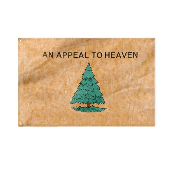 Vwrxbz Appeal to Heaven Flag 3x5ft Brass Grommets Indoor Outdoor Garden Patio Wall Banner