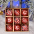 thumbnail image 4 of pstuiky Adorno navideño de bola de 3,14 pulgadas para decoración de árbol de Navidad en interiores y exteriores colgante de plástico irrompible para fiestas navideñas., 4 of 7
