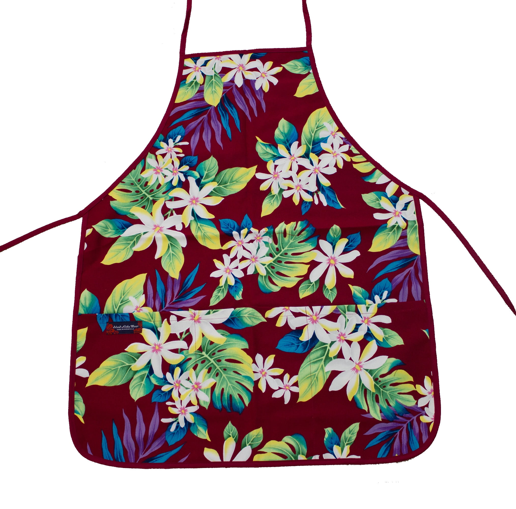 Valentine's Day Personality Apron Butterfly Flower Printed Cotton Apron 