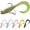 A1-3"-1/4oz, variant on Duramax TPE Soft Fishing Lures with BKK Hooks, Easy Catch Curly & T-Tail for Trembly Sinking & Vibrating Swim, UV or Glow Effect for All Conditions, Pre-rigged Swimbait for Bass Trout Crappie