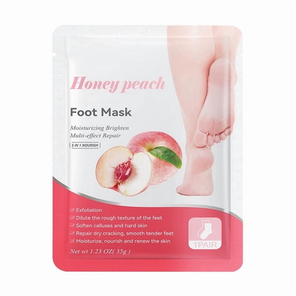 Foot Peeling Mask,Foot Masks for Dry Cracked Feet, Foot Mask 35ml,Autumn Winter Dry Feet Care,Intense Hydrating Nourishing Foot Mask,Softening Repair Rough Dry Cracked Feet Spa Care(MulticolorA)