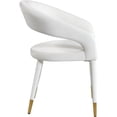 thumbnail image 4 of Meridian Furniture Destiny Cream Velvet Dining Chair, 4 of 5