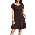 thumbnail image 1 of Traje de baño con capucha LARACE para mujer, talla grande, café 5X, 1 of 6