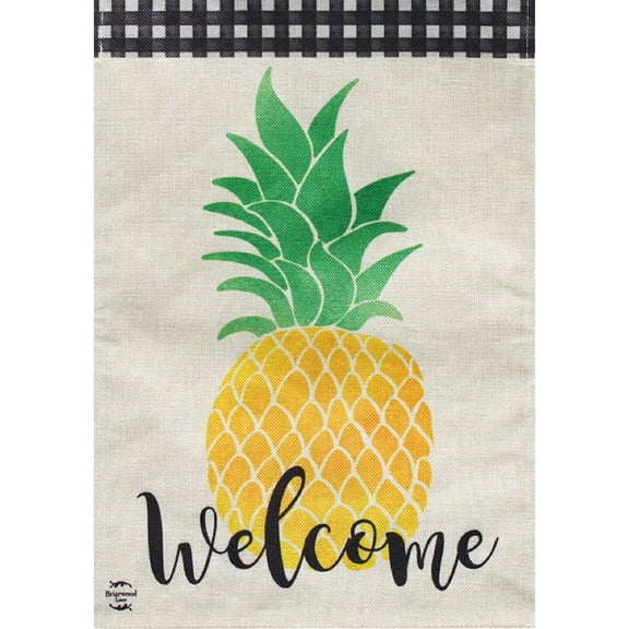 Briarwood Lane Garden Flag 12x18 For Outdoor Welcome Pineapple Summer Burlap For Summer Garden Flag Flags For Outside