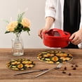 thumbnail image 7 of SKYSONIC Pumpkin Haevest Fall Pot Holders Trivets, 2 Pcs Heat Resistant Trivets,Autumn Maple Leaf Cotton Thread Weave Mats for Hot Pads Pans Pot Bowl Teapot for Kitchen Decor, 7 of 7