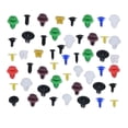 thumbnail image 1 of Wisewang Color Size Random Universal for Fender Retainer Clips Rivets Door Panel Shield Push Pins Automotive Accessories 200 Pieces 1Set, 1 of 6