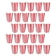 thumbnail image 4 of 25 vasos para palomitas de maíz, recipientes de papel clásicos para palomitas de maíz, cajas para palomitas de maíz con rayas retro, cajas para refrigerios, vasos de papel para refrigerios, recipien, 4 of 5