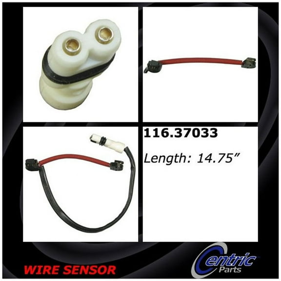Centric Parts 116.37033 Brake Pad Sensor Wire Fits select: 2006 PORSCHE 911 CARRERA CABRIOLET, 2008 PORSCHE CAYMAN S