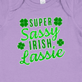 thumbnail image 4 of Inktastic Super Sassy Irish Lassy with Green 4 Leaf Clovers Boys or Girls Baby Bodysuit, 4 of 5