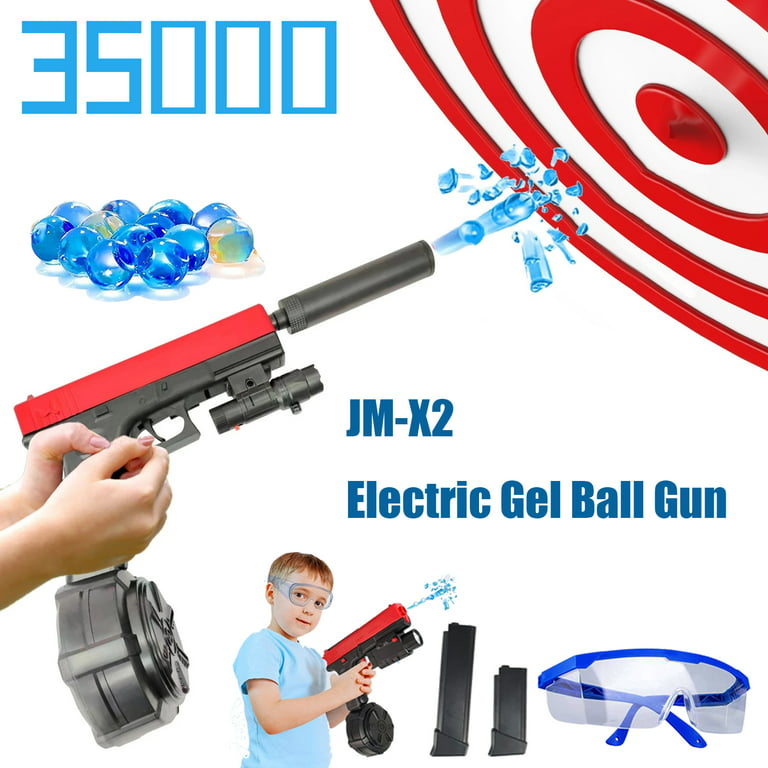 Gel Blaster, JM X2 Blaster électrique Balle en Gel Jouets Splatter Ball Toys,  Pistolet à billes 