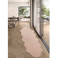 thumbnail image 2 of eCarpetGallery Faux Fur Rug for Bedroom, Fluffy Rug for Living Room, Supersoft, Bedside, Floor Mat, Sofa Seat Cover, 2' x 6', Taupe, 2 of 4