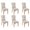 Wildflowers, variant on Dining Room Chair Covers 6pcs Stretch Dining Chair Cover Removable Washable Chair Seat Protector Cover for Home Party Hotel Wedding Ceremony, Universal Size (wildflowers)