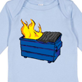 thumbnail image 4 of Inktastic Dumpster Fire Boys or Girls Long Sleeve Baby Bodysuit, 4 of 5