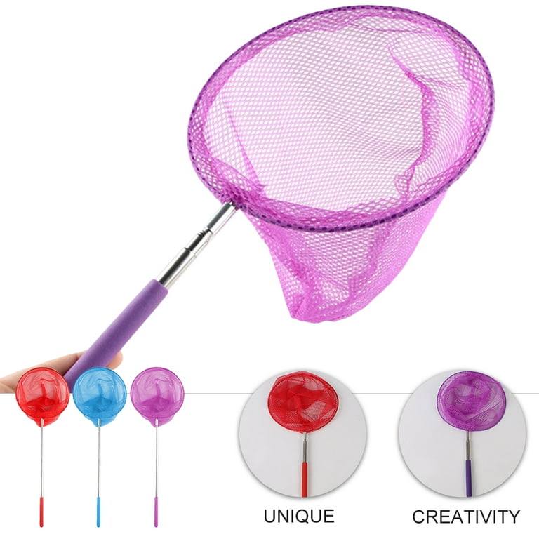 3pcs Telescopic Insect Net Catching Butterflies Net with Extendable Handle