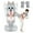 Grey Puppy, variant on Dinosaur Punching Bag for Kids - 63 inch Inflatable Boxing Bag with Gloves - Children Sports Toys Exercising Boxing Set for Training Karate and Taekwondo - Freestanding Tumbler Bounce Back