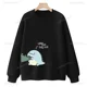thumbnail image 3 of Sudadera con capucha y cuello redondo para hombre y mujer, con estampado de dinosaurio y monstruo pequeño, de manga larga, para otoño, 2024, 3 of 5