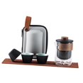 thumbnail image 2 of Rongfmy Gongfu Tea Pot Kung Fu Teapot Infuser Ceramic with 3 Cups Loose Tea Mini Tea Set black, 2 of 9