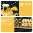 thumbnail image 2 of 100 Pcs Wedding R Bridal Party Decor Baking Tools Paper Cups Golden Disposable Cake Mini Coating, 2 of 6
