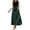 Dark Green, variant on Women’s Two-Tone Sleeveless Long Dress, Elastic Waist Graffiti Print Casual Dress, Breathable Imitation Cotton Everyday Dress, 1 Piece, Sizes S Through 2XL