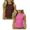 Hot Pink & Brown, variant on SGMVNU 2 Pack Tank Tops for Girls Summer Casual Fitted Sleeveless Ribbed Shirts Crewneck Racerback Athletic Tees, Size 7-8 Years, Blue & Hot Pink